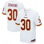 Men's Washington Redskins #30 Su'a Cravens White Road Stitched NFL Nike Elite Jersey