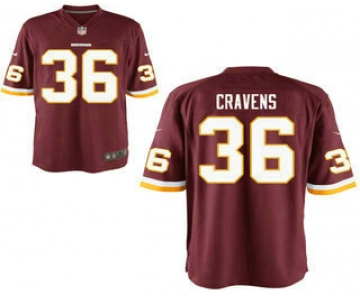 Men's Washington Redskins #36 Su'a Cravens Burgundy Red Team Color Nike Elite Jersey