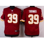 Men's Washington Redskins #39 Pierre Thomas Burgundy Red Team Color NFL Nike Elite Jersey