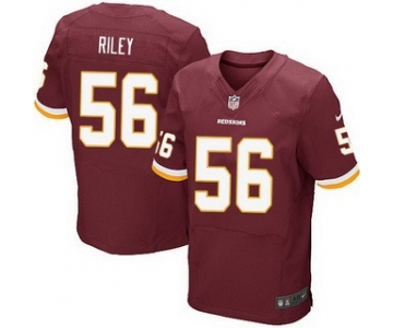 Men's Washington Redskins #56 Perry Riley Burgundy Red Team Color NFL Nike Elite Jersey