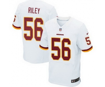 Men's Washington Redskins #56 Perry Riley White Road NFL Nike Elite Jersey