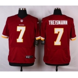 Men's Washington Redskins #7 Joe Theismann Burgundy Red Team Color NFL Nike Elite Jersey