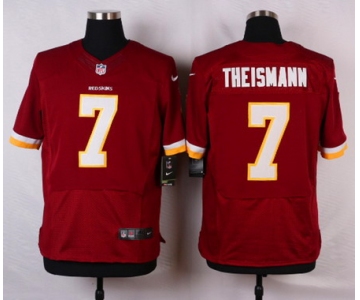 Men's Washington Redskins #7 Joe Theismann Burgundy Red Team Color NFL Nike Elite Jersey