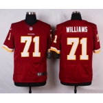 Men's Washington Redskins #71 Trent Williams Burgundy Red Team Color NFL Nike Elite Jersey