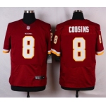 Men's Washington Redskins #8 Kirk Cousins Burgundy Red Team Color NFL Nike Elite Jersey