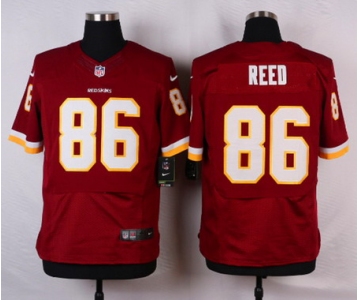 Men's Washington Redskins #86 Jordan Reed Burgundy Red Team Color NFL Nike Elite Jersey