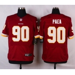 Men's Washington Redskins #90 Stephen Paea Burgundy Red Team Color NFL Nike Elite Jersey