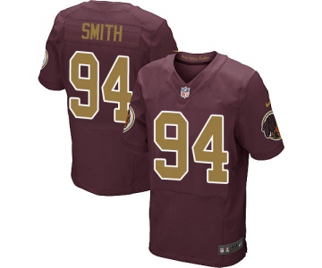 Nike Redskins #94 Preston Smith Burgundy Red Alternate Men's Stitched NFL 80TH Throwback Elite Jersey