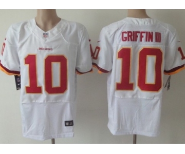 Nike Washington Redskins #10 Robert Griffin III 2013 White Elite Jersey