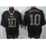 Nike Washington Redskins #10 Robert Griffin III Black With Camo Elite Jersey