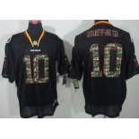 Nike Washington Redskins #10 Robert Griffin III Black With Camo Elite Jersey