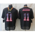 Nike Washington Redskins #11 DeSean Jackson 2014 USA Flag Fashion Black Elite Jersey