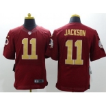 Nike Washington Redskins #11 DeSean Jackson Red With Gold Elite Jersey