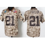 Nike Washington Redskins #21 Sean Taylor 2013 USMC Camo Elite Jersey