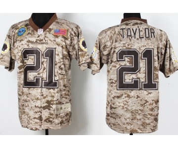 Nike Washington Redskins #21 Sean Taylor 2013 USMC Camo Elite Jersey