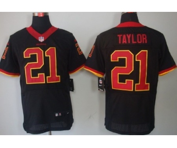 Nike Washington Redskins #21 Sean Taylor Black Elite Jersey