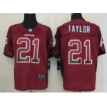 Nike Washington Redskins #21 Sean Taylor Drift Fashion Red Elite Jersey