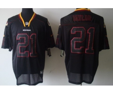 Nike Washington Redskins #21 Sean Taylor Lights Out Black Elite Jersey