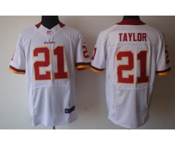 Nike Washington Redskins #21 Sean Taylor White Elite Jersey