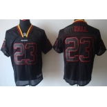 Nike Washington Redskins #23 DeAngelo Hall Lights Out Black Elite Jersey