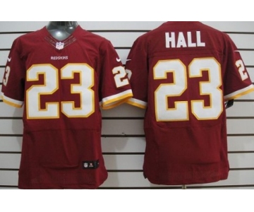 Nike Washington Redskins #23 DeAngelo Hall Red Elite Jersey