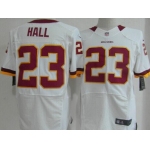 Nike Washington Redskins #23 DeAngelo Hall White Elite Jersey