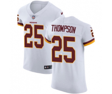 Nike Washington Redskins #25 Chris Thompson White Men's Stitched NFL Vapor Untouchable Elite Jersey