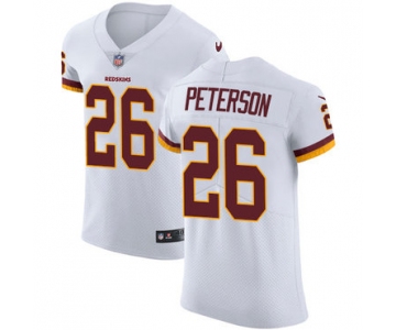 Nike Washington Redskins #26 Adrian Peterson White Men's Stitched NFL Vapor Untouchable Elite Jersey