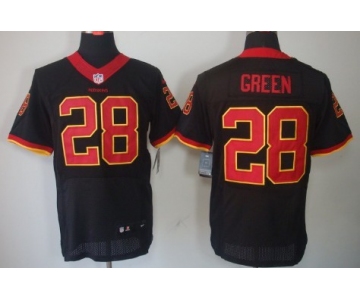 Nike Washington Redskins #28 Darrell Green Black Elite Jersey