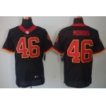 Nike Washington Redskins #46 Alfred Morris Black Elite Jersey