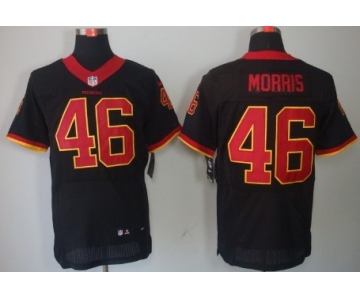 Nike Washington Redskins #46 Alfred Morris Black Elite Jersey