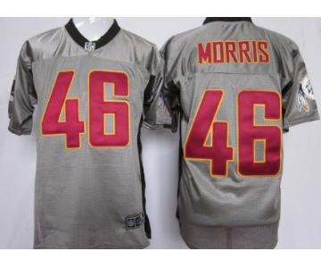 Nike Washington Redskins #46 Alfred Morris Gray Shadow Elite Jersey