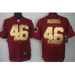 Nike Washington Redskins #46 Alfred Morris Red With Gold Elite Jersey