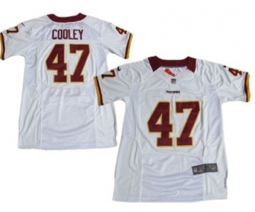 Nike Washington Redskins #47 Chris Cooley White Elite Jersey