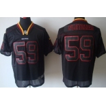 Nike Washington Redskins #59 London Fletcher Lights Out Black Elite Jersey