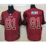 Nike Washington Redskins #81 Art Monk Drift Fashion Red Elite Jersey