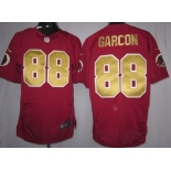 Nike Washington Redskins #88 Pierre Garcon Red With Gold Elite Jersey