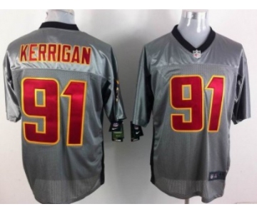 Nike Washington Redskins #91 Ryan Kerrigan Gray Shadow Elite Jersey