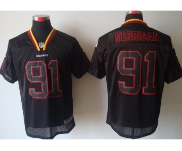 Nike Washington Redskins #91 Ryan Kerrigan Lights Out Black Elite Jersey