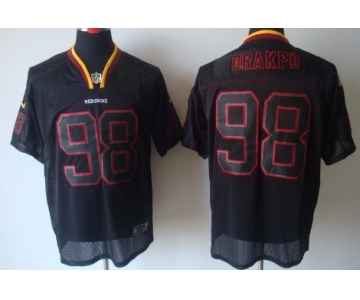 Nike Washington Redskins #98 Brian Orakpo Lights Out Black Elite Jersey