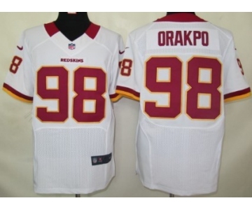 Nike Washington Redskins #98 Brian Orakpo White Elite Jersey