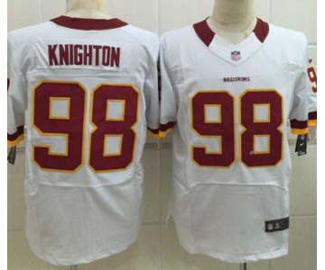 Nike Washington Redskins #98 Terrance Knighton White Elite Jersey