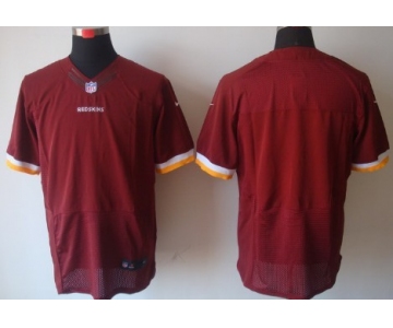 Nike Washington Redskins Blank Red Elite Jersey