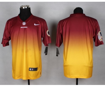 Nike Washington Redskins Blank Red/Yellow Fadeaway Elite Jersey