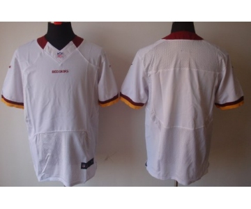 Nike Washington Redskins Blank White Elite Jersey