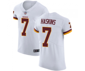 Redskins #7 Dwayne Haskins White Men's Stitched Football Vapor Untouchable Elite Jersey