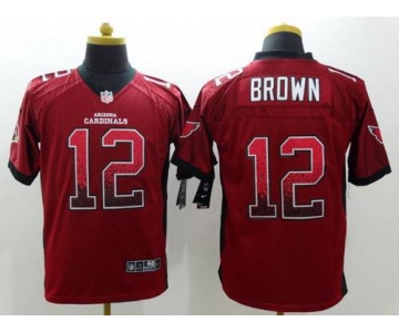 Men's Arizona Cardinals #12 John Brown Nike Drift Fashion Red Elite Jersey