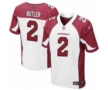 Men's Arizona Cardinals #2 Drew Butler White Road NFL Nike Elite Jersey