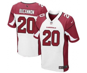 Men's Arizona Cardinals #20 Deone Bucannon White Road NFL Nike Elite Jersey