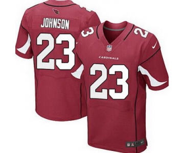 Men's Arizona Cardinals #23 Chris Johnson Red Team Color NFL Nike Elite Jersey